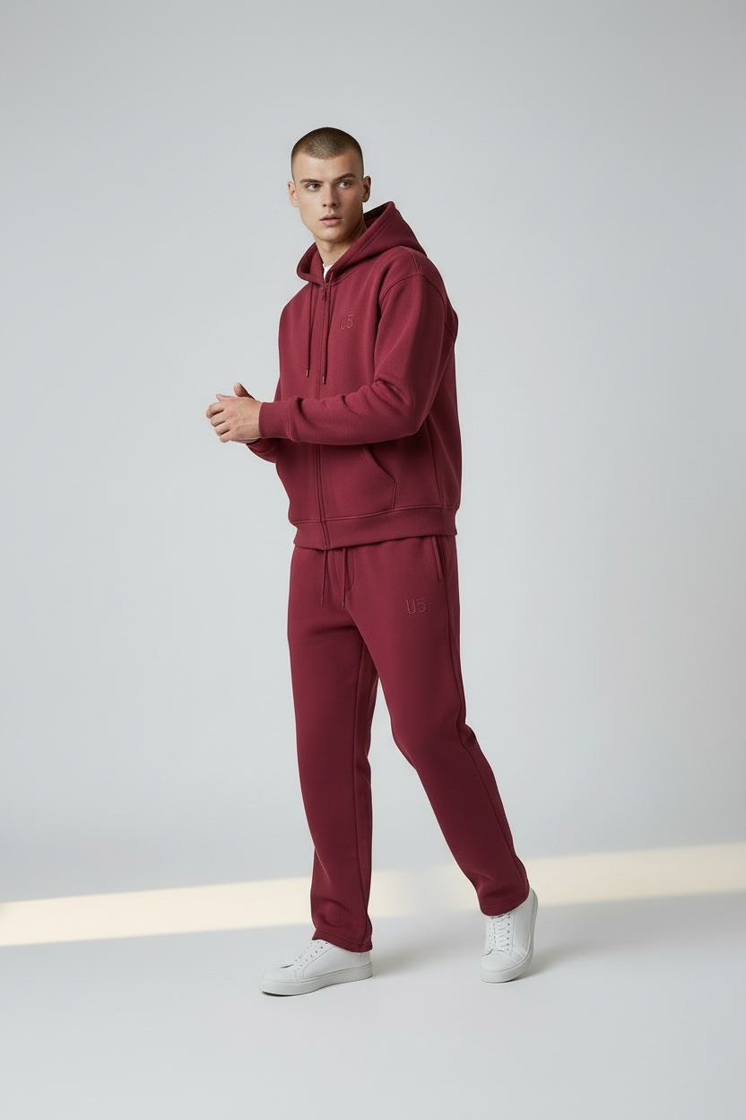 Basic Tracksuit Wine Red