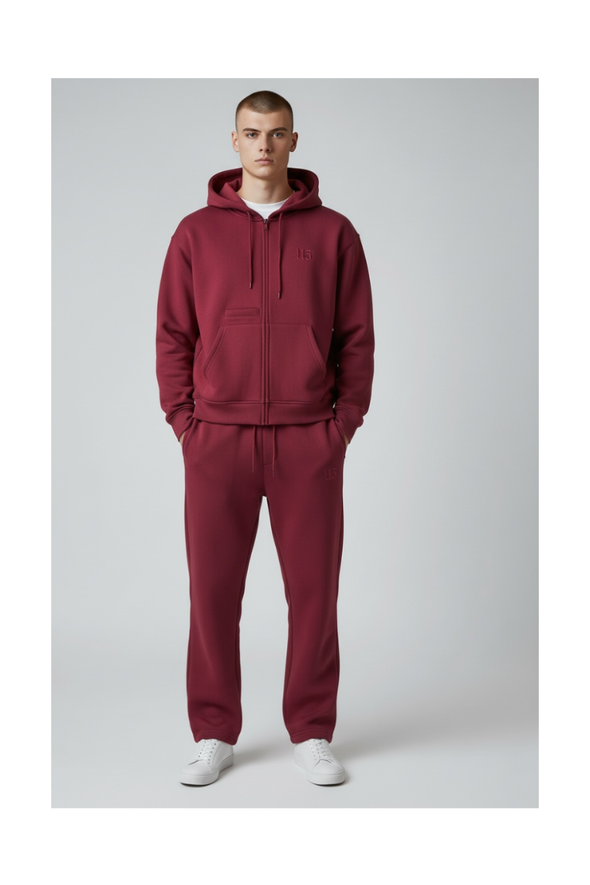 Basic Tracksuit Wine Red