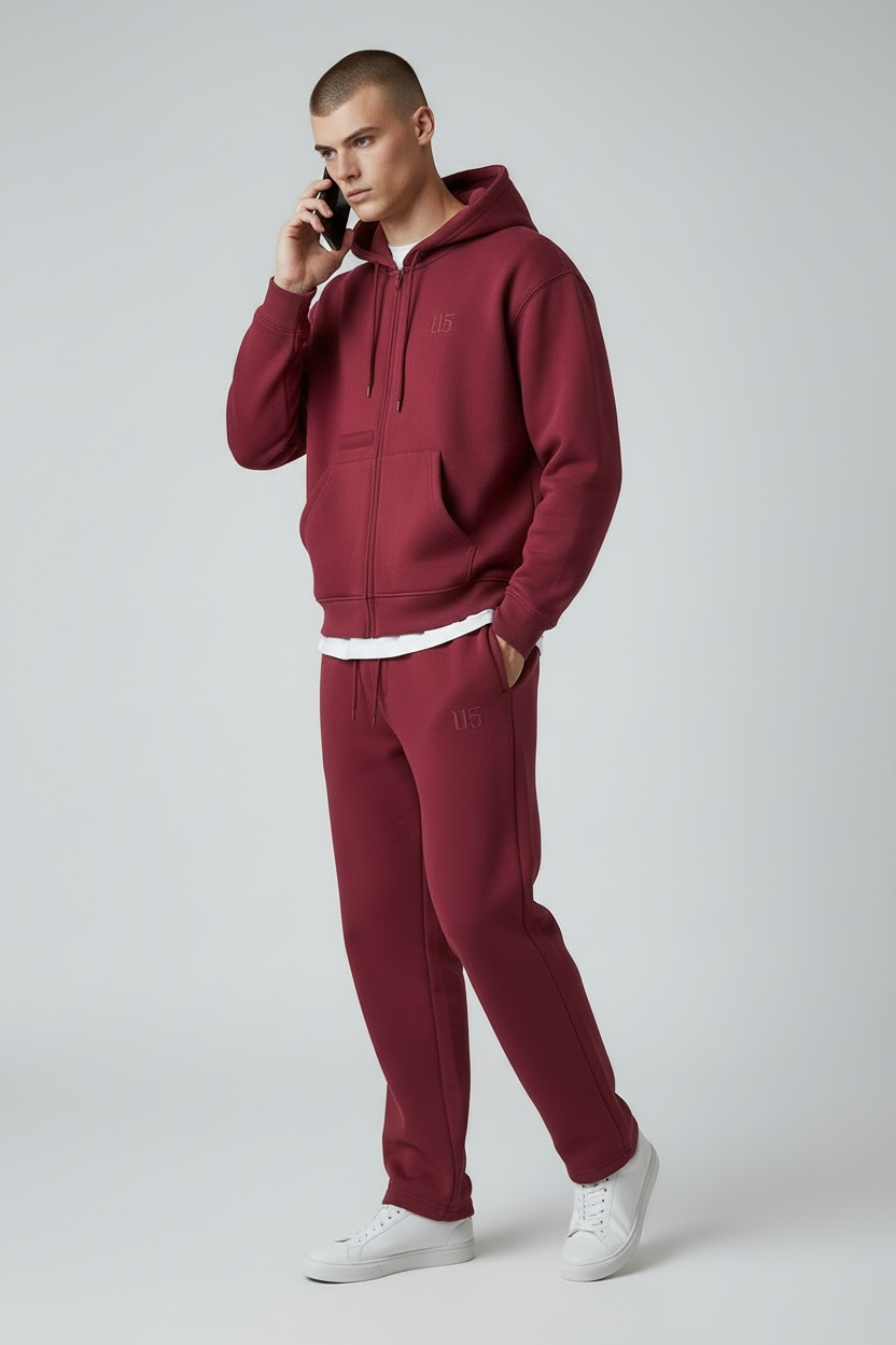 Basic Tracksuit Wine Red